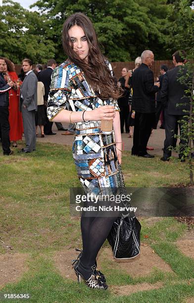 Actress Tallulah Harlech attends the annual Summer Party at the Serpentine Gallery on July 9, 2009 in London, England.