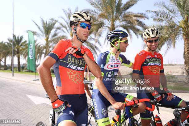 9th Tour of Oman 2018 / Stage 3 Start / Vincenzo Nibali of Italy / Boris Vallee of Belgium / Giovanni Visconti of Italy / German University of...