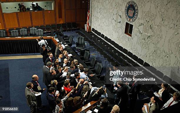 Sen. Olympia Snowe talks with reporters after casting the only Republican vote for health care reform legislation that passed the Senate Finance...