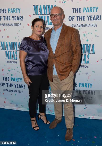 David Koch and wife Libby Koch arrive ahead of the premiere of Mamma Mia! The Musical at Capitol Theatre on February 15, 2018 in Sydney, Australia.