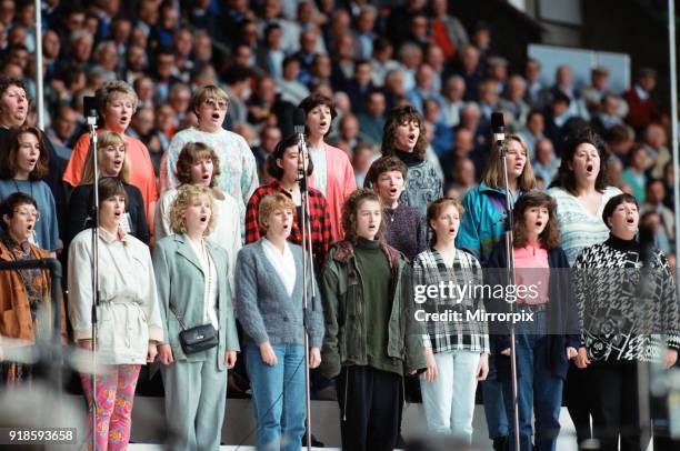 Cor World Choir concert at Cardiff Arms Park, 29th May 1993.