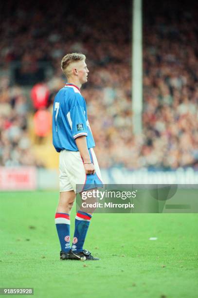 Bradford 2-2 Middlesbrough, League Division One match at Valley Parade, Saturday 13th September 1997, Anthony Ormerod pictured on his debut.