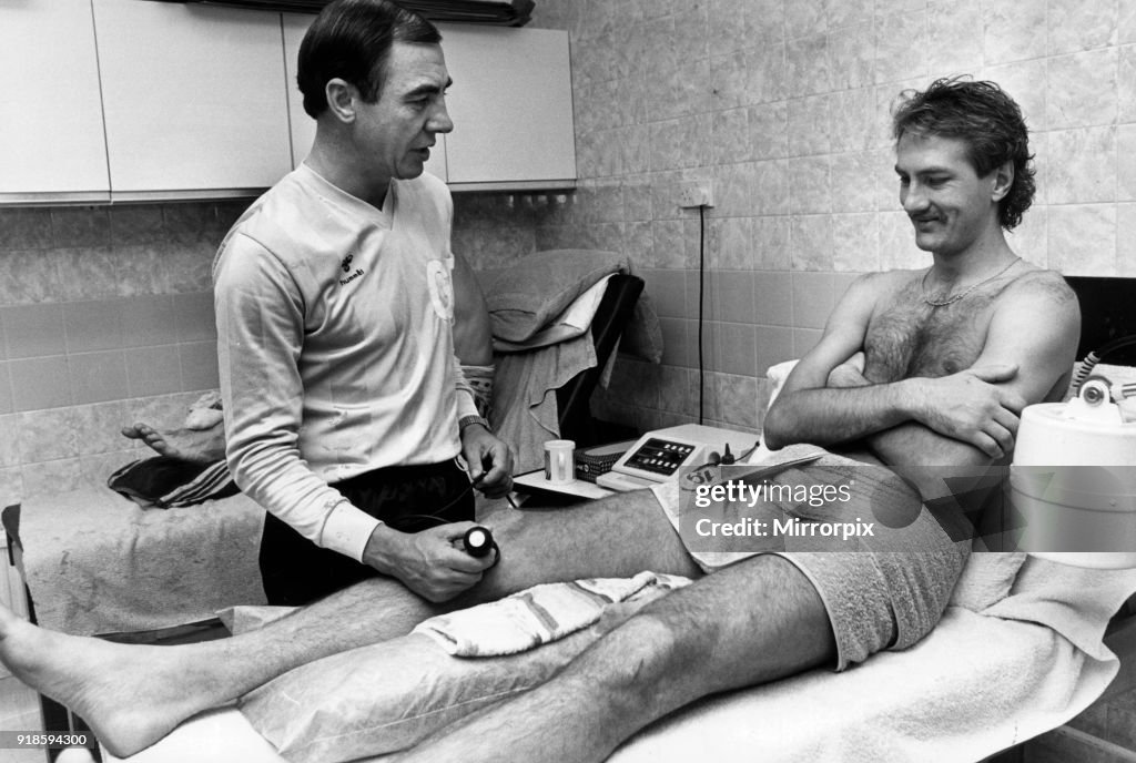 George Roxy Dalton George Dalton, Physiotherapist, Coventry City Football Club, treating ...