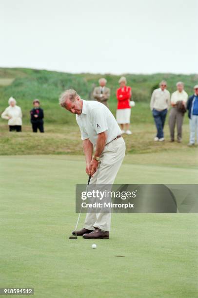 English Seniors Open Golf Championship, 7th June 1996. Joint winner Gordon Edwards.