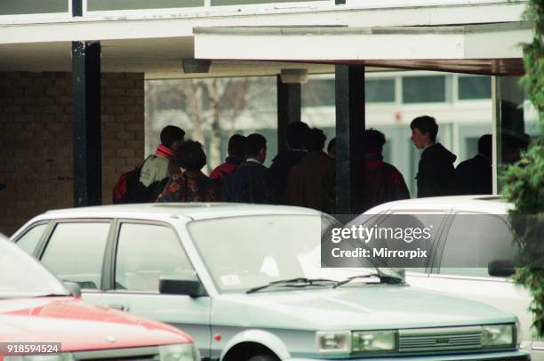 Hall Garth Comprehensive School, Middlesbrough, Monday 28th March 1994. A masked man, carrying a shotgun and knives, burst into a classroom, ordered...