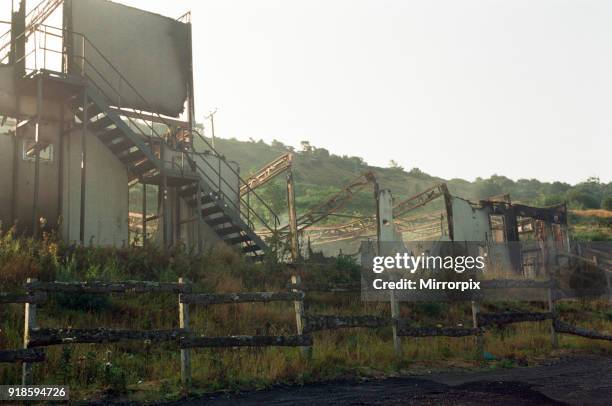 Fire totally gutted the Eston Ski Village building, 22nd August 1996.