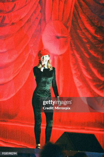Kylie Minogue, performing in concert, Enjoy Yourself Tour, La Cigale, Paris, France, Tuesday 8th May 1990.