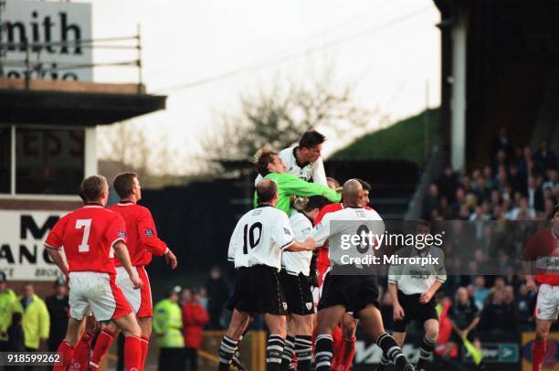 Port Vale 0 - 1 Middlesbrough, Division One match held at Vale Park, 24th April 1998.