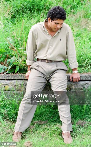 Sachin Tendulkar, first overseas signing for Yorkshire County Cricket Club, pictured in Sheffield, 16th July 1992.