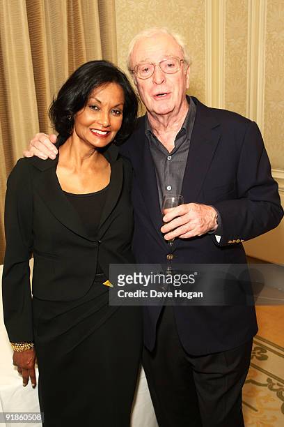 Sir Michael Caine and Shakira Caine attend a dinner hosted by GQ in honour of Michael Caine and the November 11 release of 'Harry Brown', held at the...