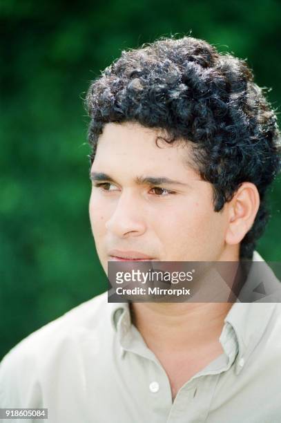 Sachin Tendulkar, first overseas signing for Yorkshire County Cricket Club, pictured in Sheffield, 16th July 1992.