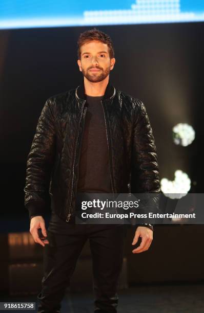 Spanish singer Pablo Alboran attends a press conference to promote his new tour 'Prometo' on February 15, 2018 in Arganda del Rey, Spain.