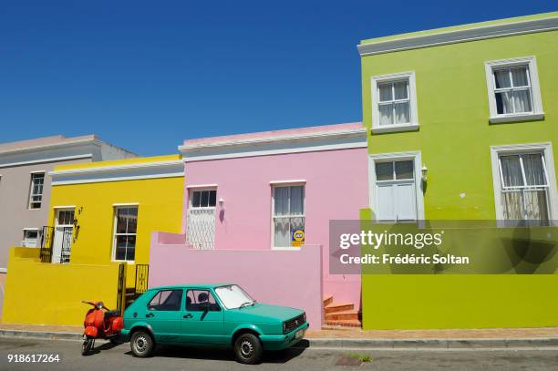 Bo-Kaap district at Cape Town, Western Cape on April 15, 2017 in Cape Town, South Africa.