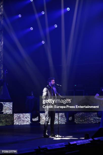 Pablo Alboran performs on February 15, 2018 in Arganda del Rey, Spain.