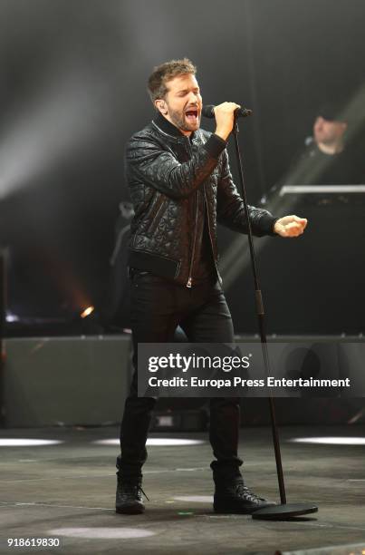 Pablo Alboran performs on February 15, 2018 in Arganda del Rey, Spain.