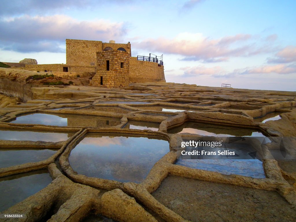 Saltpans at Xwejni bay near Marsalforn, Gozo