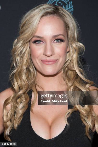 Swimsuit athlete and professional golfer Paige Spiranac attends the 2018 Sports Illustrated Swimsuit Issue Launch Celebration at Magic Hour at Moxy...