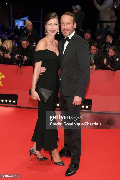 Cosima Lohse and Wotan Wilke Moehring attend the Opening Ceremony & 'Isle of Dogs' premiere during the 68th Berlinale International Film Festival...