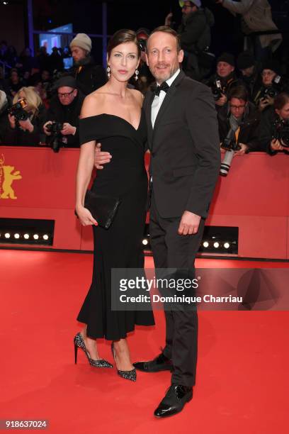 Cosima Lohse and Wotan Wilke Moehring attend the Opening Ceremony & 'Isle of Dogs' premiere during the 68th Berlinale International Film Festival...