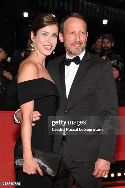 Cosima Lohse and Wotan Wilke Moehring attend the Opening Ceremony & 'Isle of Dogs' premiere during the 68th Berlinale International Film Festival...