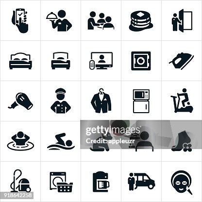 Hotel Amenities Icons Hotel Amenities Icons
