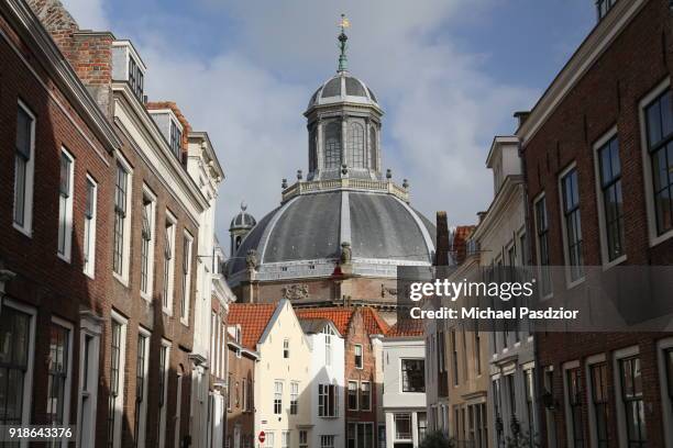 street and east church - middelburg netherlands bildbanksfoton och bilder