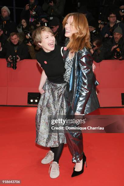 Anna Brueggemann and Lavinia Wilson attend the Opening Ceremony & 'Isle of Dogs' premiere during the 68th Berlinale International Film Festival...