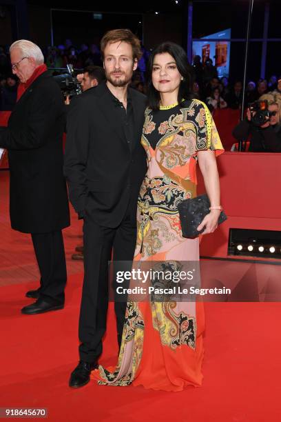 Andreas Pietschmann and Jasmin Tabatabai attend the Opening Ceremony & 'Isle of Dogs' premiere during the 68th Berlinale International Film Festival...