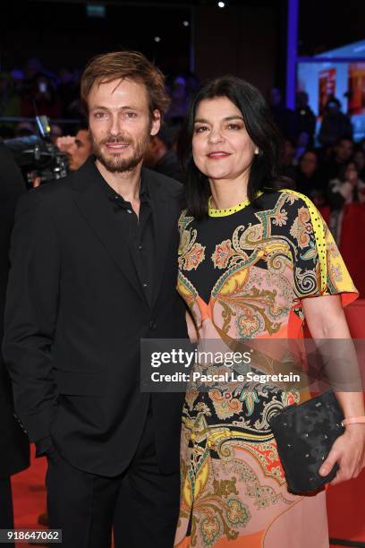 Andreas Pietschmann and Jasmin Tabatabai attend the Opening Ceremony & 'Isle of Dogs' premiere during the 68th Berlinale International Film Festival...
