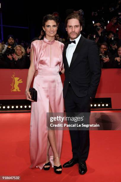 Felicitas Rombold and Daniel Bruehl attend the Opening Ceremony & 'Isle of Dogs' premiere during the 68th Berlinale International Film Festival...