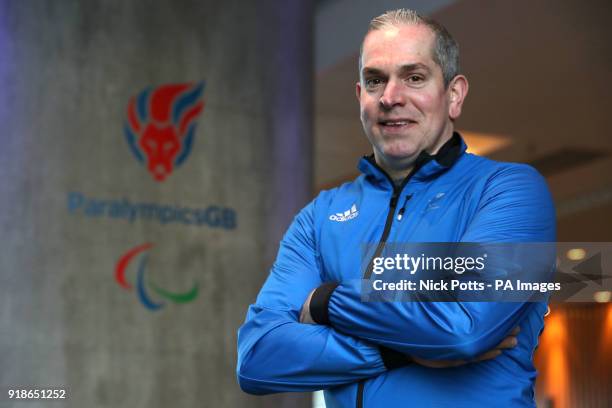 Great Britain Para Alpine Skiing Chris Lloyd during the ParalympicsGB Team Launch at the Hilton Deansgate, Manchester.