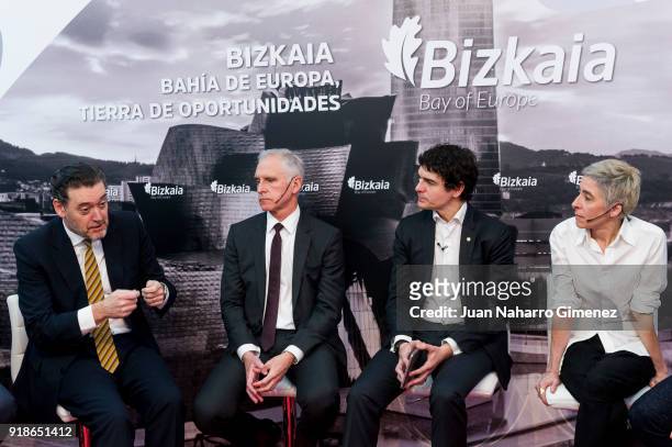Director of the Bellas Artes Museum of Bilbao, Miguel Zugaza, General Director of the Guggenheim Bilbao, Juan Ignacio Vidarte, Unai Rementeria and...