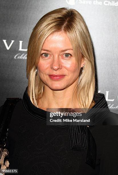 Lady Helen Taylor attends the Vogue/Bvlgari reception in honour of Save The Children/Rewrite The Future at Saatchi Gallery on October 13, 2009 in...