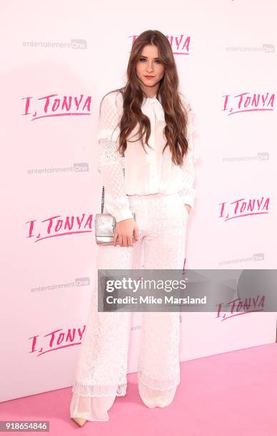 Brook Vincent attends the 'I, Tonya' UK premiere held at The Curzon Mayfair on February 15, 2018 in London, England.