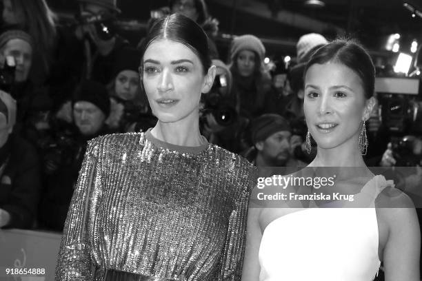 Anna Bederke and Aylin Tezel attend the Opening Ceremony & 'Isle of Dogs' premiere during the 68th Berlinale International Film Festival Berlin at...