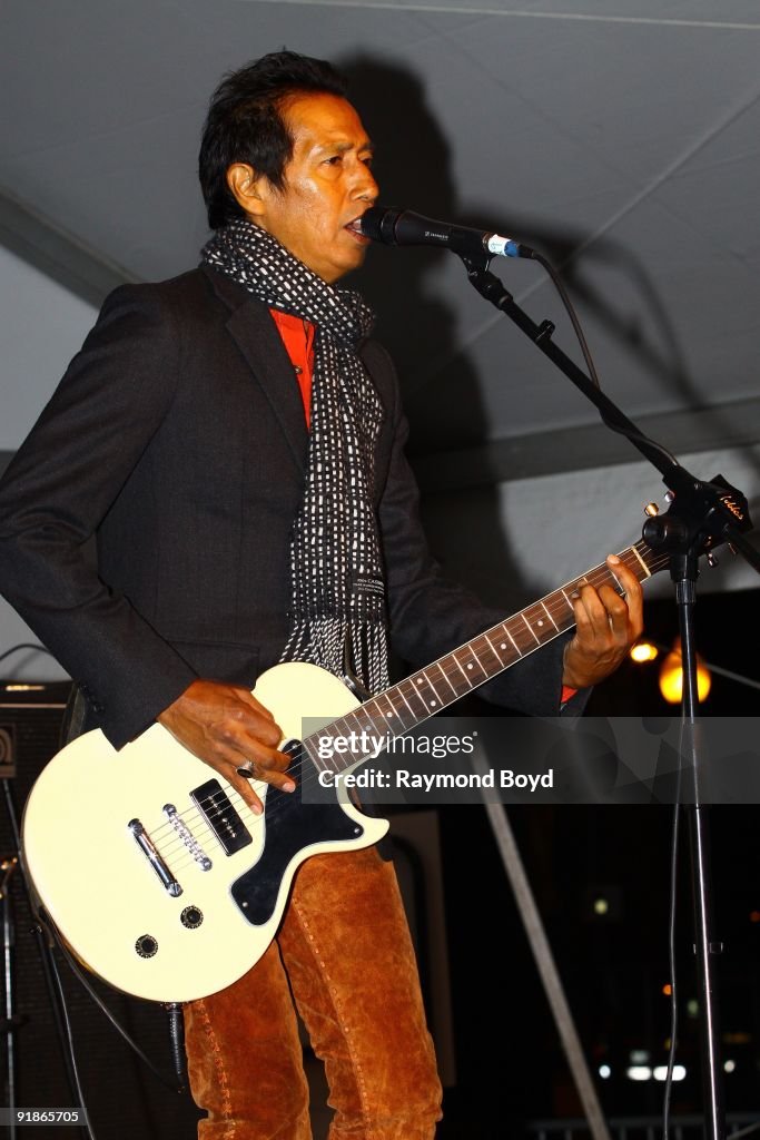 Singer Alejandro Escovedo performs at the Petrillo Music Shell in ...