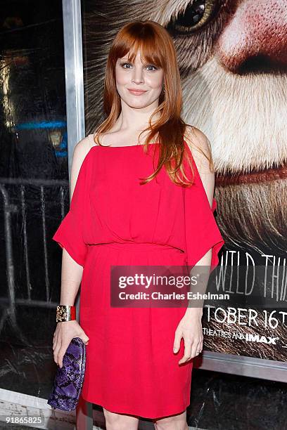 Actress Lauren Ambrose attends the "Where The Wild Things Are" premiere at Alice Tully Hall on October 13, 2009 in New York City.