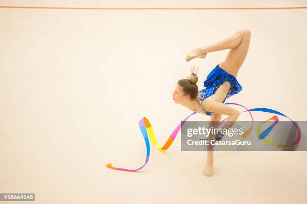 Ribbon Routine Rhythmic Gymnastics Photos and Premium High Res Pictures ...