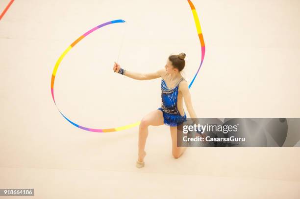 Spining Ribbon 147 Girl Spinning Top View Stock Photos, High-Res Pictures, and Images ...
