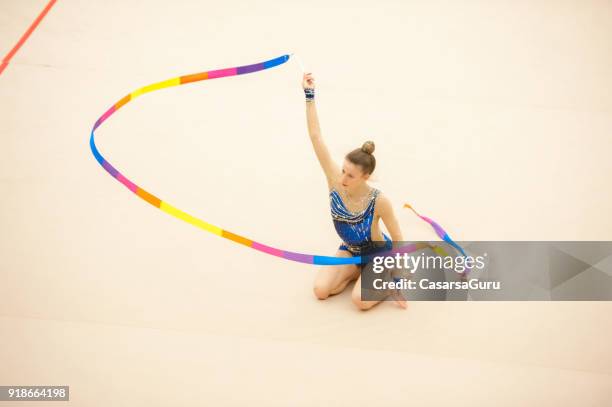 Spining Ribbon 147 Girl Spinning Top View Stock Photos, High-Res Pictures, and Images ...