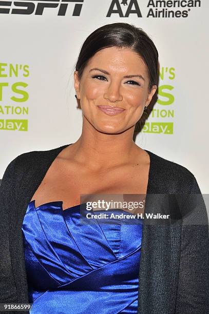 Mixed martial arts fighter Gina Carano attends the 30th Annual Salute To Women In Sports Awards at The Waldorf=Astoria on October 13, 2009 in New...