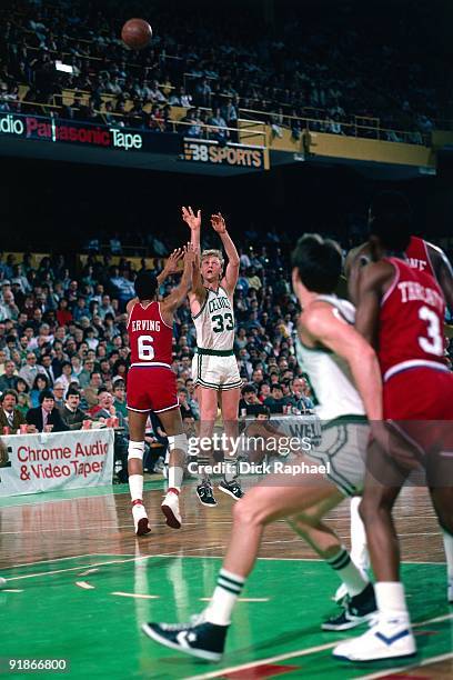 Larry Bird, Julius Irving have epic fight in '84 Boston Celtics Larry Bird, Julius Irving have epic fight in '84 Boston Celtics