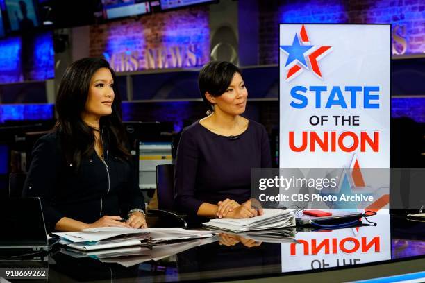Coverage of President Donald Trump's first State of the Union Address and the Democratic response with CBSN anchor Elaine Quijano and CBS THIS...