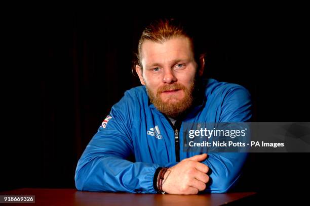 Great Britain Para Snowboarder Owen Pick during the ParalympicsGB Team Launch at the Hilton Deansgate, Manchester.