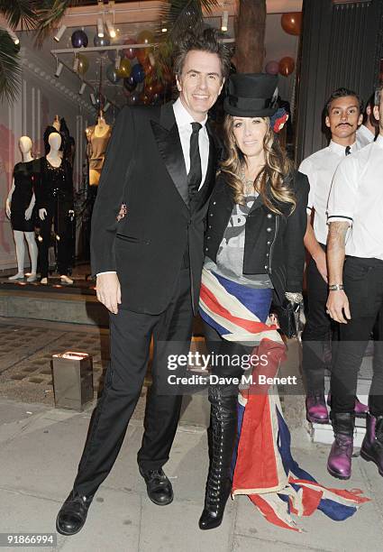 John Taylor and Gela Nash-Taylor attend the Juicy Couture VIP launch party on October 13, 2009 in London, England.