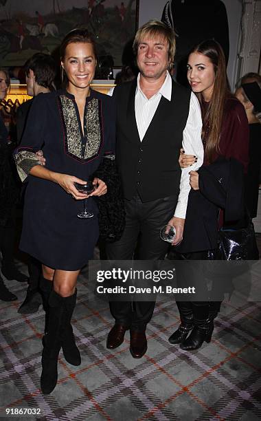 Yasmin, Simon and Amber Le Bon attend the Juicy Couture VIP launch party on October 13, 2009 in London, England.