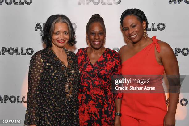 Apollo Theater President & CEO Jonelle Procope, First Lady of New York City Chirlane McCray and Apollo Theater Executive Producer Kamilah Forbes...