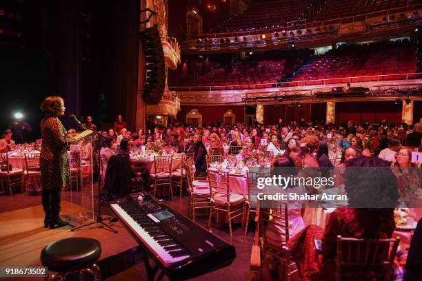 Apollo Theater President & CEO Jonelle Procope attends the 2018 Dining with The Divas luncheon at The Apollo Theater on February 14, 2018 in New York...