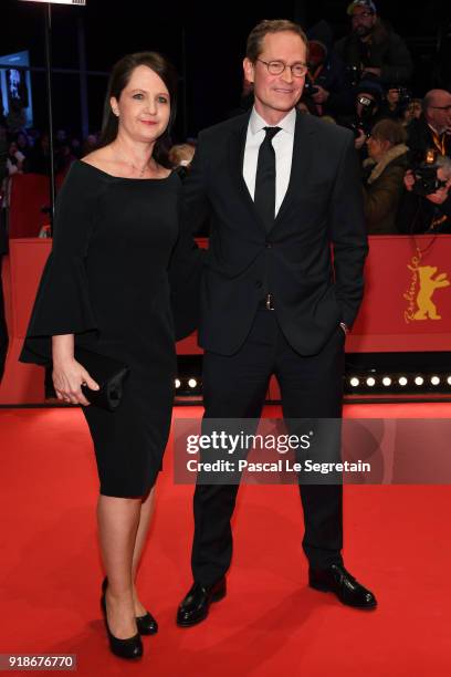 Governing Mayor of Berlin Michael Mueller and his wife Claudia attend the Opening Ceremony & 'Isle of Dogs' premiere during the 68th Berlinale...