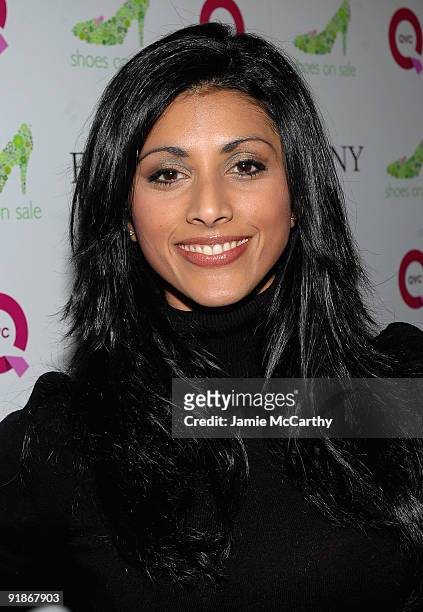 Actress Reshma Shetty attends the 16th Annual QVC Presents FFANY Shoes On Sale event at Frederick P. Rose Hall, Jazz at Lincoln Center on October 13,...